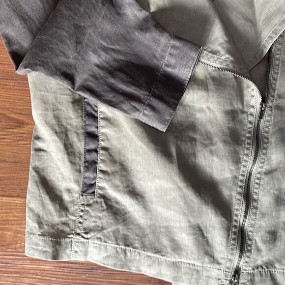 EILEEN FISHER ORGANIC LINEN COLORBLOCK JACKET - Picture 4 of 10